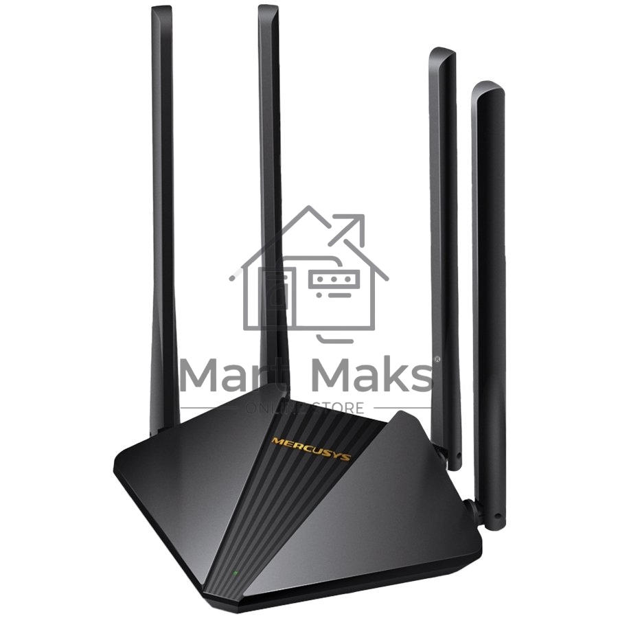 Wi-Fi роутер MERCUSYS MR30G, Wi-Fi 5, AC1200, 2.4/5ГГц, 2 LAN, черный