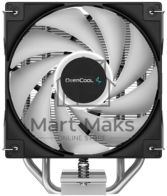 Кулер для процессора DEEPCOOL AG400 LED черный, 120 мм, алюминий/медь, 2000 об/мин, 31.6 дБ, 4 pin, 220 Вт, 150 мм