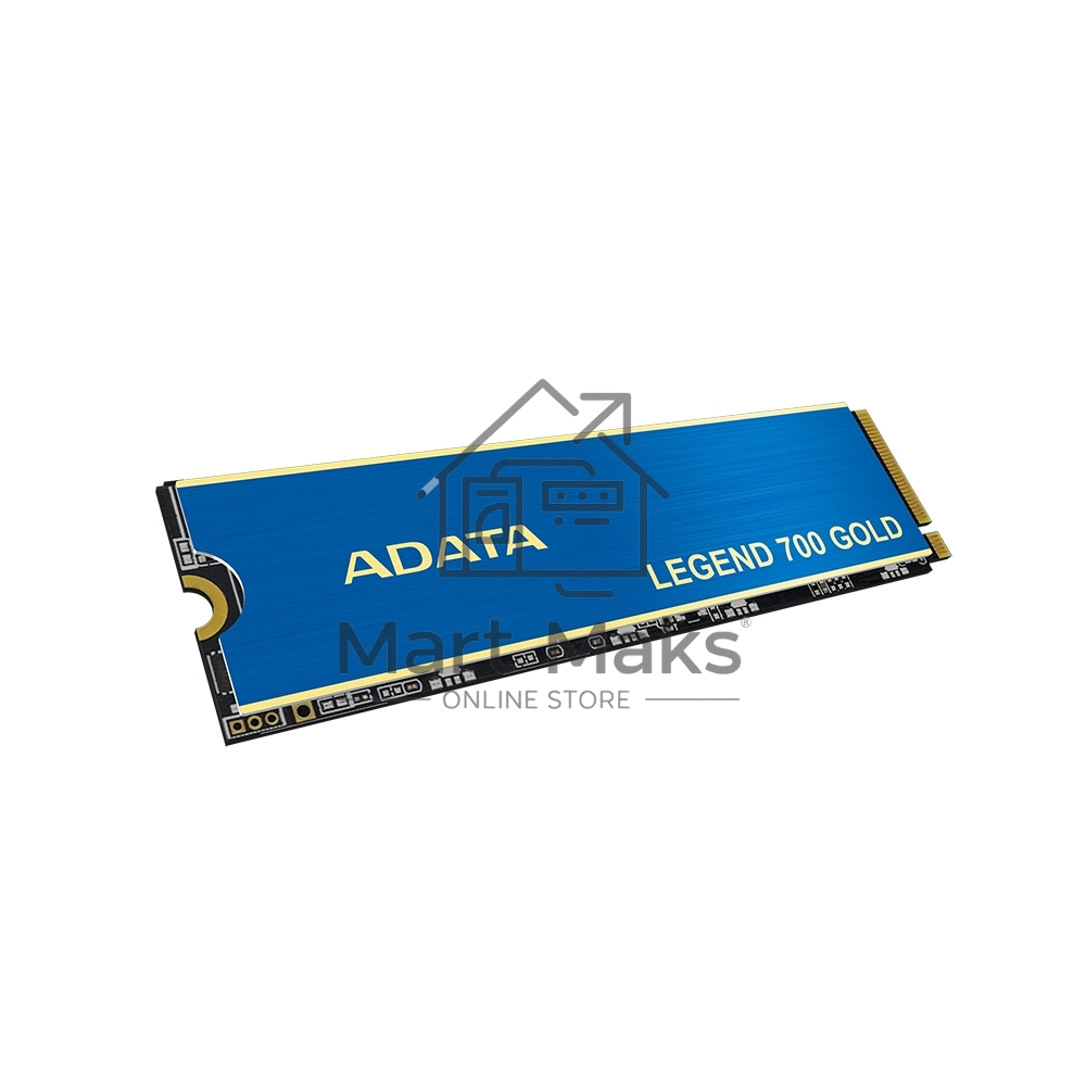 Накопитель SSD ADATA LEGEND 700 GOLD, 2Tb, PCIe 3.0 x4, M.2 2280, NVMe, R/W 2000/1600, с радиатором