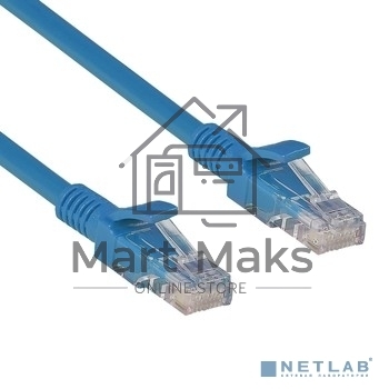 Патч-корд Exegate UTP-RJ45-RJ45-5e-5M-BL, UTP, cat.5e, 5м, синий