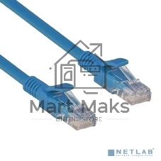 Патч-корд ExeGate UTP-RJ45-RJ45-5e-5M-BL, UTP, cat.5e, 5м, синий