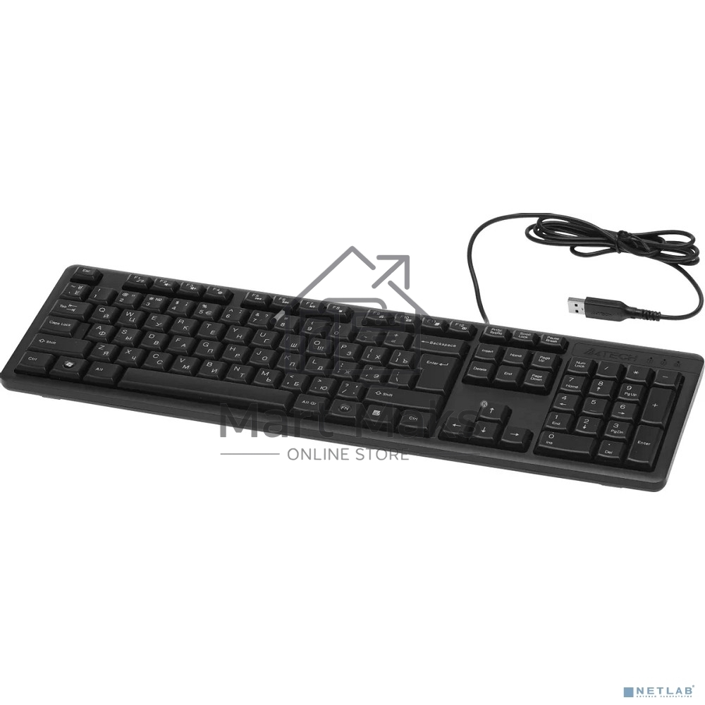 Клавиатура + мышь A4Tech KR-3330S клав:черный мышь:черный USB