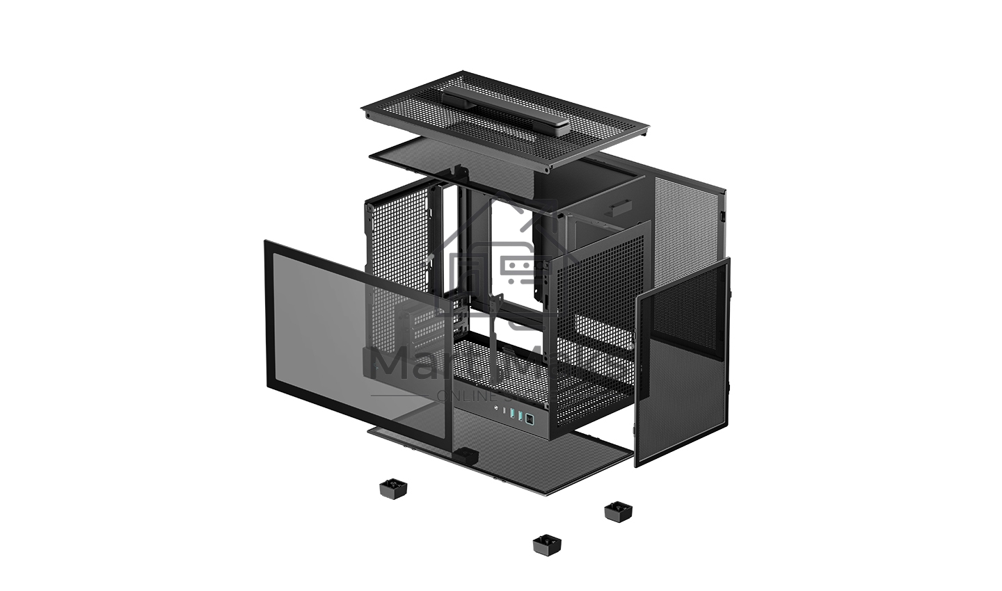 Компьютерный корпус ПК без блока питания Deepcool Case CH160 черный