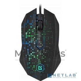 Мышь проводная Defender Event MB-754 черный, 1000 dpi, USB, кнопки - 3