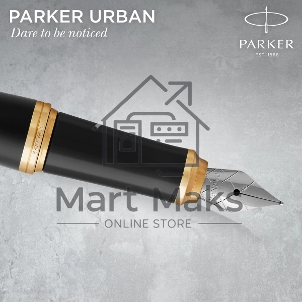 Набор ручек Parker Urban Core FK200 (CW2093381) Muted Black GT сталь нержавеющая, подарочная коробка ручка перьевая, ручка шариковая