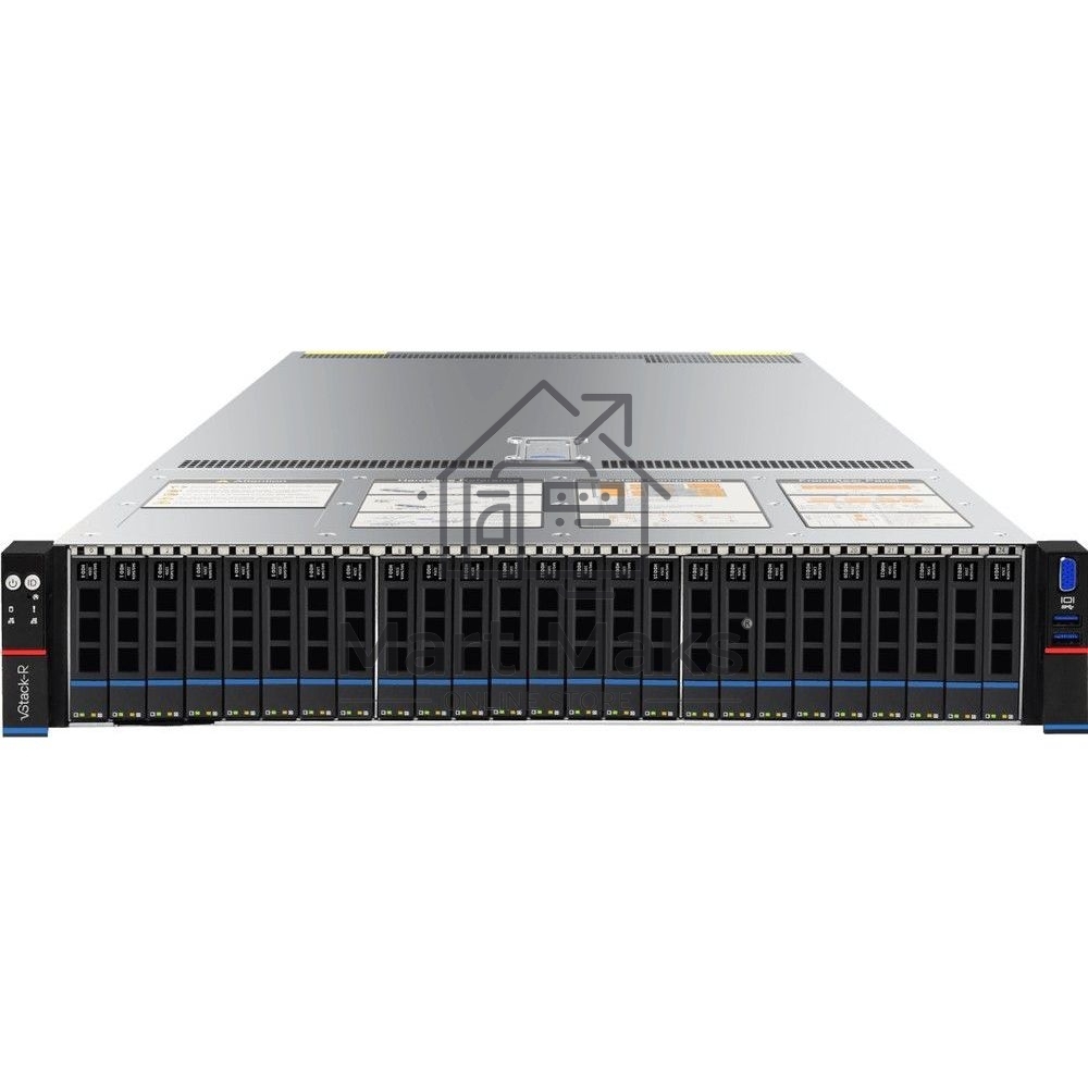 Серверная платформа Gooxi SL201-D24R-NV-G4 2u 24bay server with NVME bp,based on rapid sapphire, cooler 350W 2xPCIe 5.0x16; 4xPCIe 4.0x8 2x 2.5