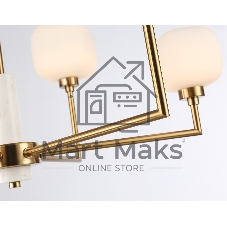 Люстра Ambrella light LH53015/6 BS/FR латунь/белый матовый G9*6 max 40W D690*680