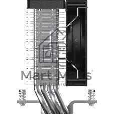 Кулер для процессора Ocypus Gamma A40 BK ARGB Digital, 100мм ARGB FAN, Top Display Panel, 4 HEAT PIPES, 4-PIN PWM, 600-2400 RPM, 29.5DBA, HYDRO BEARING, LGA115X/1200/1700/18XX, AM4/AM5