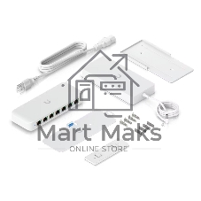 Коммутатор Ubiquiti UniFi Switch Ultra PoE-коммутатор, 8х 1G RJ45, раздача 42 Вт