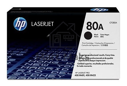 Картридж лазерный HP 80A (CF280A) черный для LaserJet Pro 400 M401/M425 2700 стр.