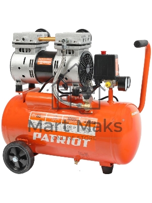 Компрессор Patriot поршневой безмасляный WO 24-260S, 260 л/мин, 8 бар, 1500 Вт, 24 л, быстросъемный 1/4