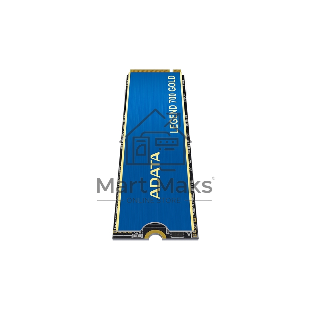Накопитель SSD ADATA LEGEND 700 GOLD, 2Tb, PCIe 3.0 x4, M.2 2280, NVMe, R/W 2000/1600, с радиатором