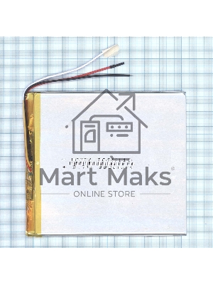 Аккумулятор Li-Pol (батарея) 3*95*110мм 3pin 3.7V/3800mAh