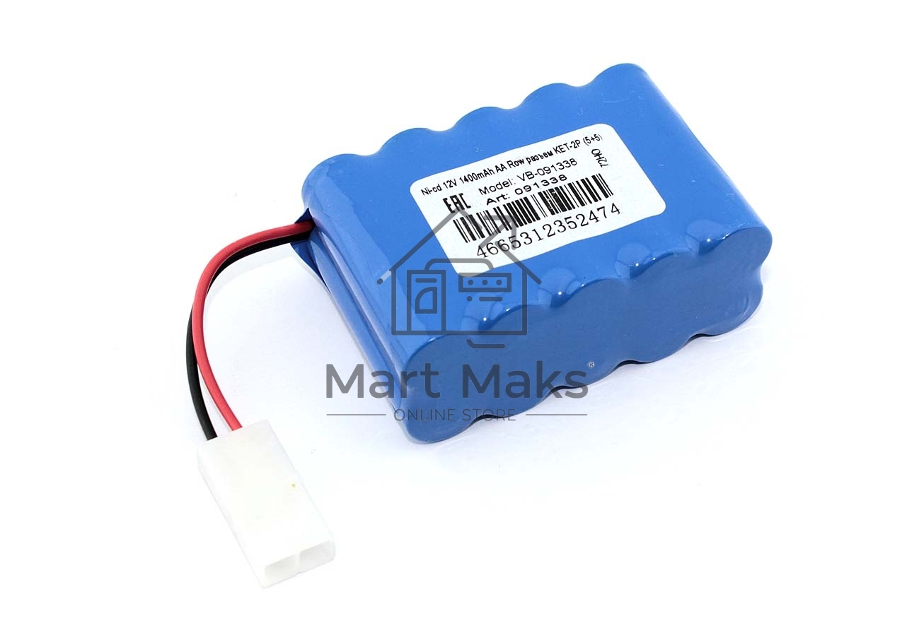 Аккумулятор Ni-cd 12V 1400mAh AA Row разъем KET-2P (5+5)