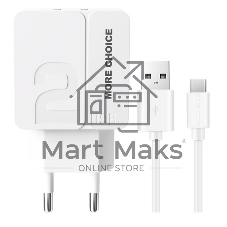Сетевое зарядное устройство MORE CHOICE (4620202553492) NC67a СЗУ 1Type-C 3.0A PD 20W, черный