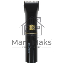 Машинка для стрижки Centek CT-2119 (черный/золотой) сеть/аккум, ножиТИТАН+КЕРАМИКА, 180 мин от батареи
