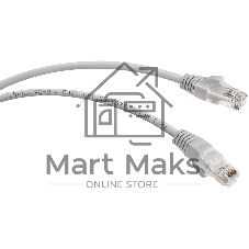 Шнур коммутационный Cabeus, кат. 5е, неэкр., U/UTP, RJ45/RJ45, LSZH, AWG24, 2м, серый