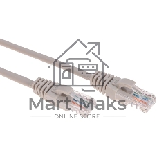 Патч-корд U/UTP Rexant cat.5e, RJ45-RJ45, 26AWG, ZH нг(А)-HF, серый, 3 м