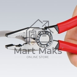 Пассатижи KNIPEX 0302180180мм ручки с двухцветными многокомпонентными чехлами