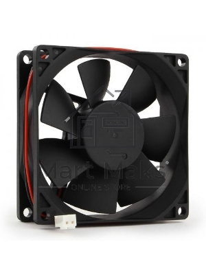 Вентилятор для корпуса Gembird FANPS черный, 80 мм, 2600 об/мин, 27 дБ, 2 pin