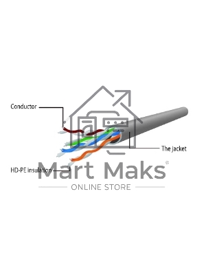 Патч-корд UTP Cablexpert PP12-3M/RO кат.5e, 3м, литой, многожильный (розовый)