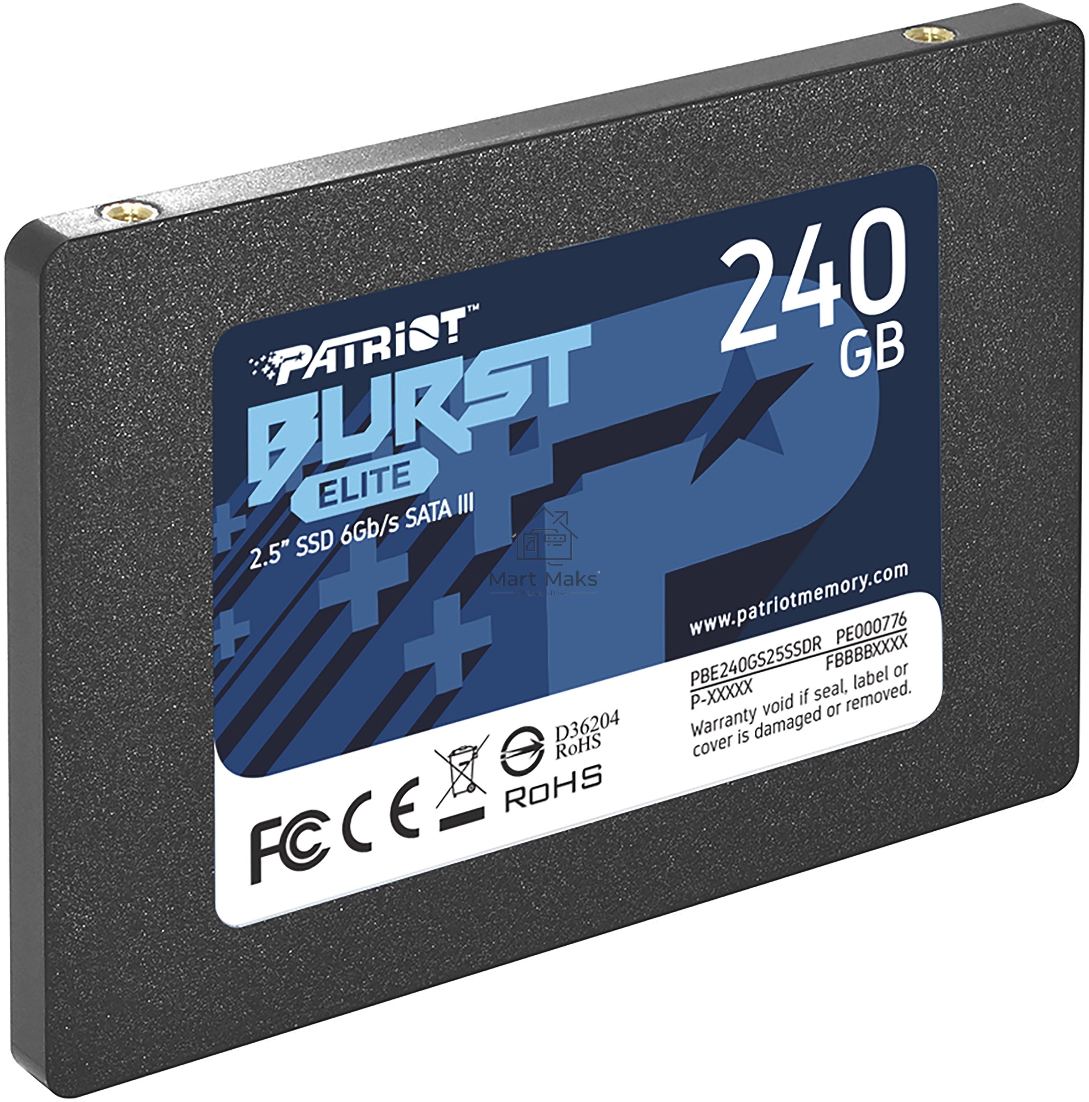 Накопитель SSD Patriot Burst Elite, 240GB, SATA, 2.5