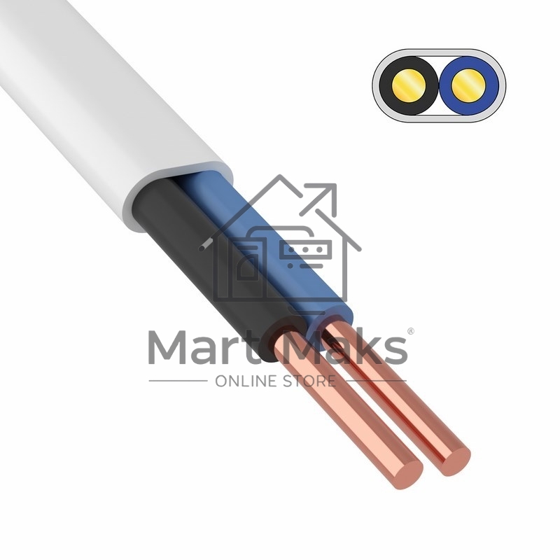 Провод ПБВВ/ПУСП 2x2,5 мм² 100 м ГОСТ 26445-85, ТУ 3551-021-38229892-2017