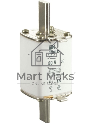 Вставка плавкая ППНИ-35 80А габарит 1 ИЭК DPP30-080