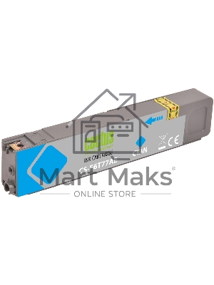 Картридж струйный Cactus CS-F6T77AE (913A) голубой (55 мл) для HP PW 352dw/377dw/Pro 477dw/452dw