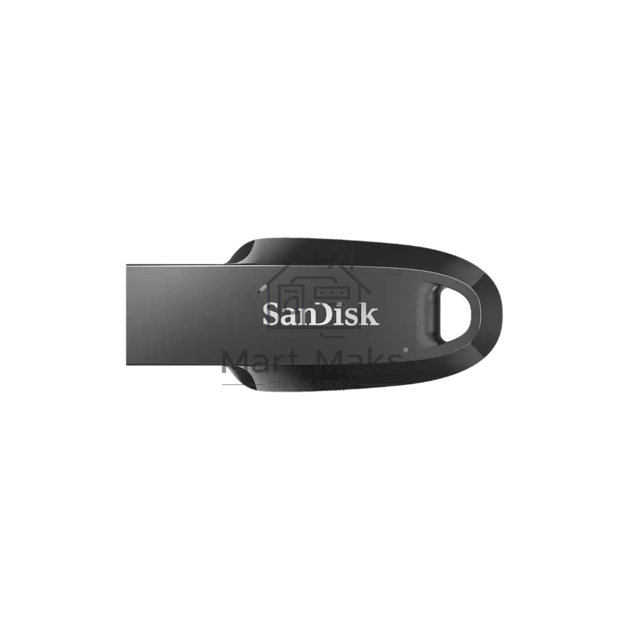 Флешка USB R/W 128GB SanDisk CZ550 Ultra Curve, USB 3.2 черный