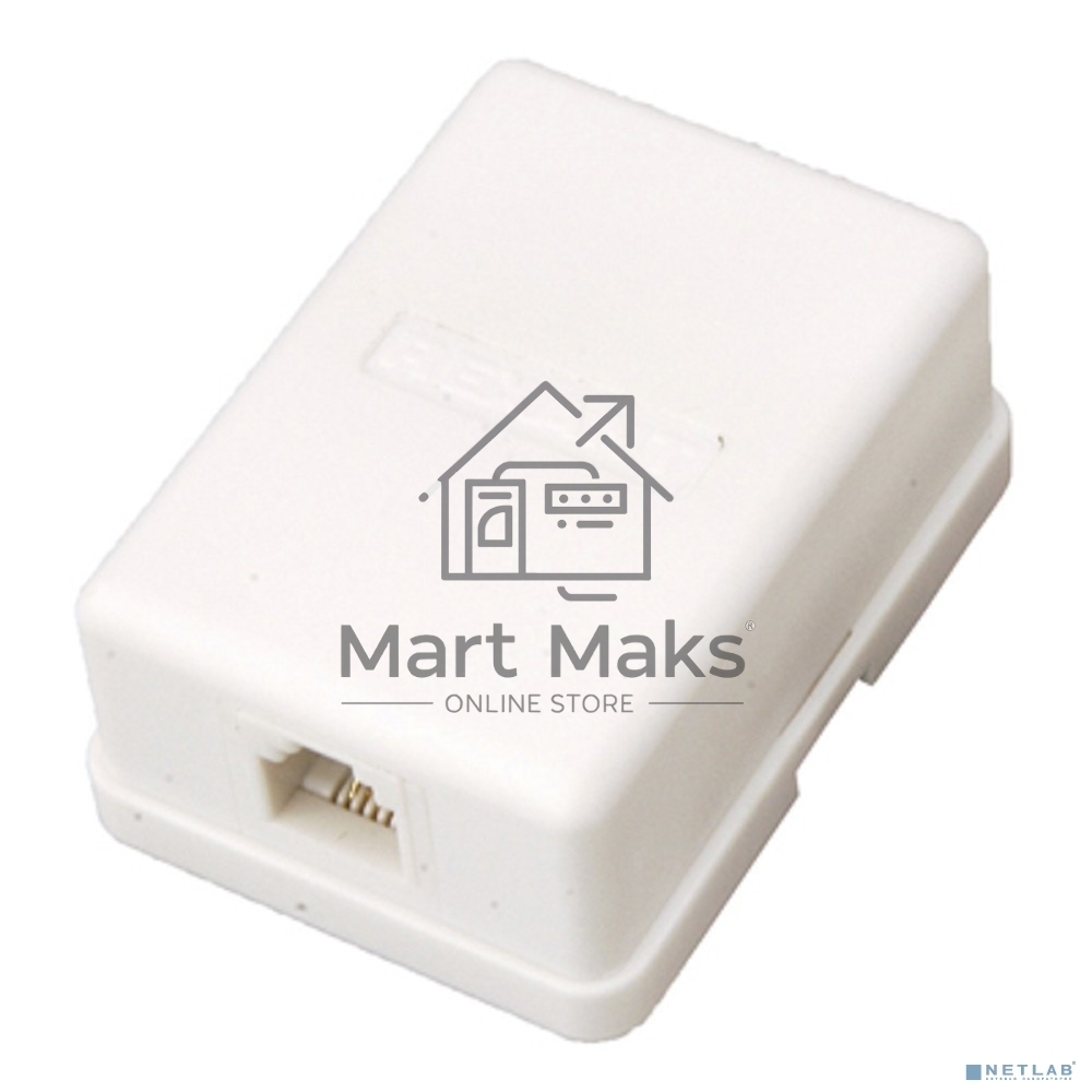 Розетка телефонная 1-м Proconnect RJ11 6P2C 03-0001-4