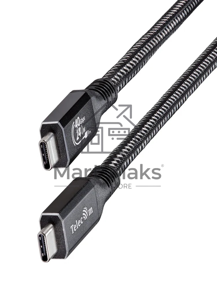 Кабель USB4 TypeCM/CM 8K@30Hz, 40Gbps, PD 240W, медь Telecom 2м TUS840-2M