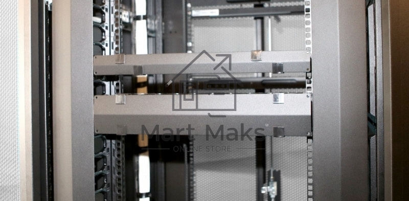 Кабельный организатор с крышкой Hyperline CMF-1U-FPL106-MCOV-RAL9005, глубина 106 мм, 19