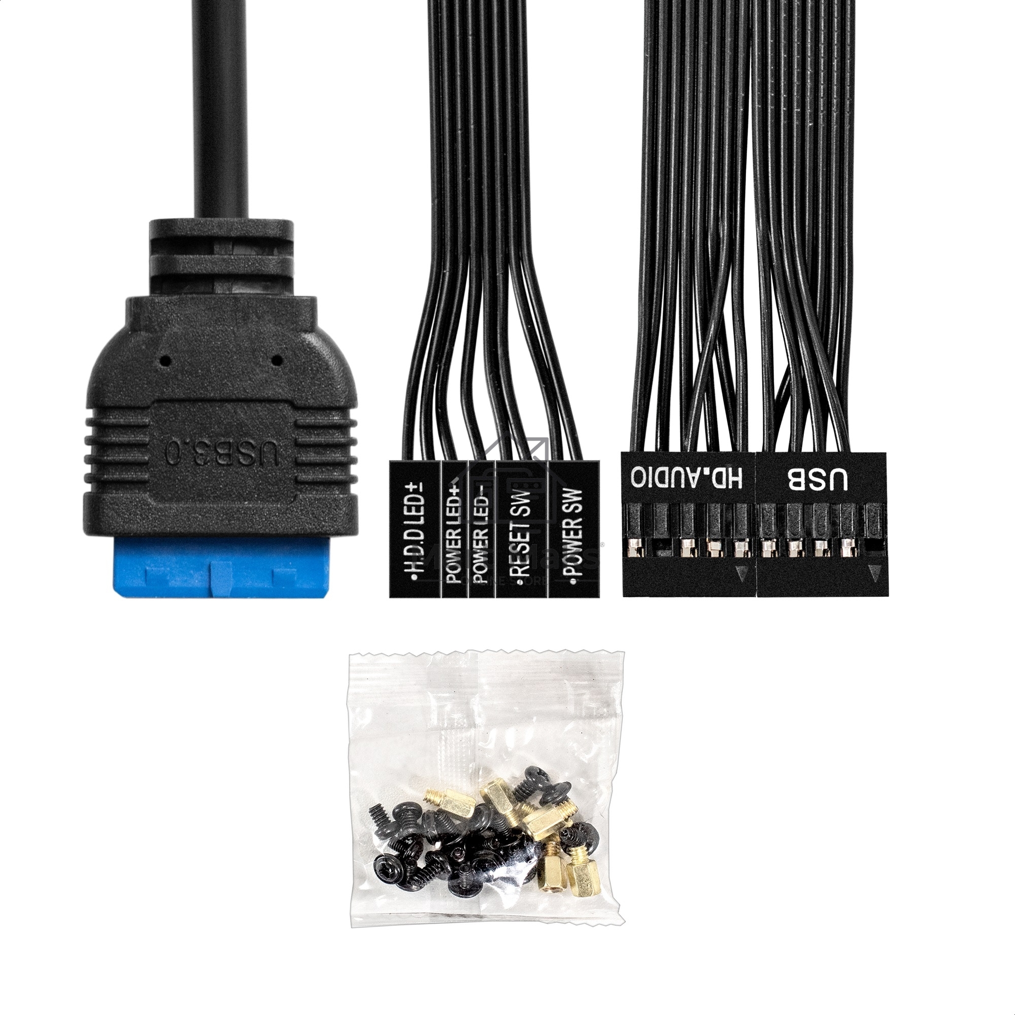 Компьютерный корпус Minitower ExeGate BAA-303U-UNS400 (mATX, БП UNS400 с вент. 12см, 2*USB+1*USB3.0, HD Audio, черный)