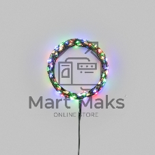 Гирлянда светодиодная Роса с контроллером 20м 200 LED МУЛЬТИКОЛОР IP20 230В зеленый провод NEON-NIGHT