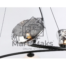 Светильник Ambrella light LH15003/6 BK/FR/SM черный/белый матовый/дымчатый G9*6 max 40W D630*1150