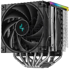Кулер для процессора DEEPCOOL AK620 DIGITAL SE LGA20XX/1700/1200/115X/AM5/AM4 (9шт/кор, TDP 260W, PWM, DUAL Fan 120мм, 6 тепл. трубок, ARGb, черный) RET (R-AK620-BKADMN-GJD)