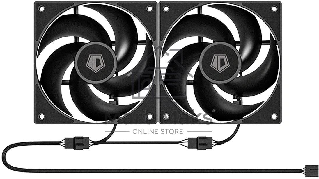 Корпус Case ID-Cooling FLOW 500 AIR Black mATX/win TG/2 fans/Gen2 Type C/CPU180mm/ GPU 403mm/no PSU