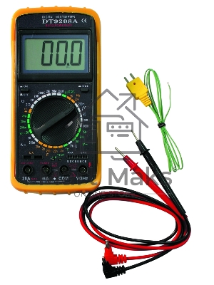 Инструменты Ресанта DT 9208A Мультиметр 61/10/507 3,5 разр ж/к дисплей, 32 режимов, температура