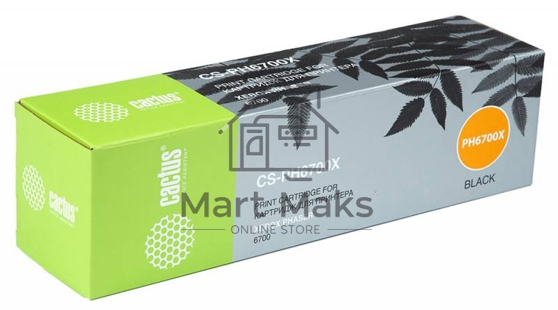 Картридж лазерный Cactus 106R01526 CS-PH6700X черный (18000 стр.) для Phaser 6700