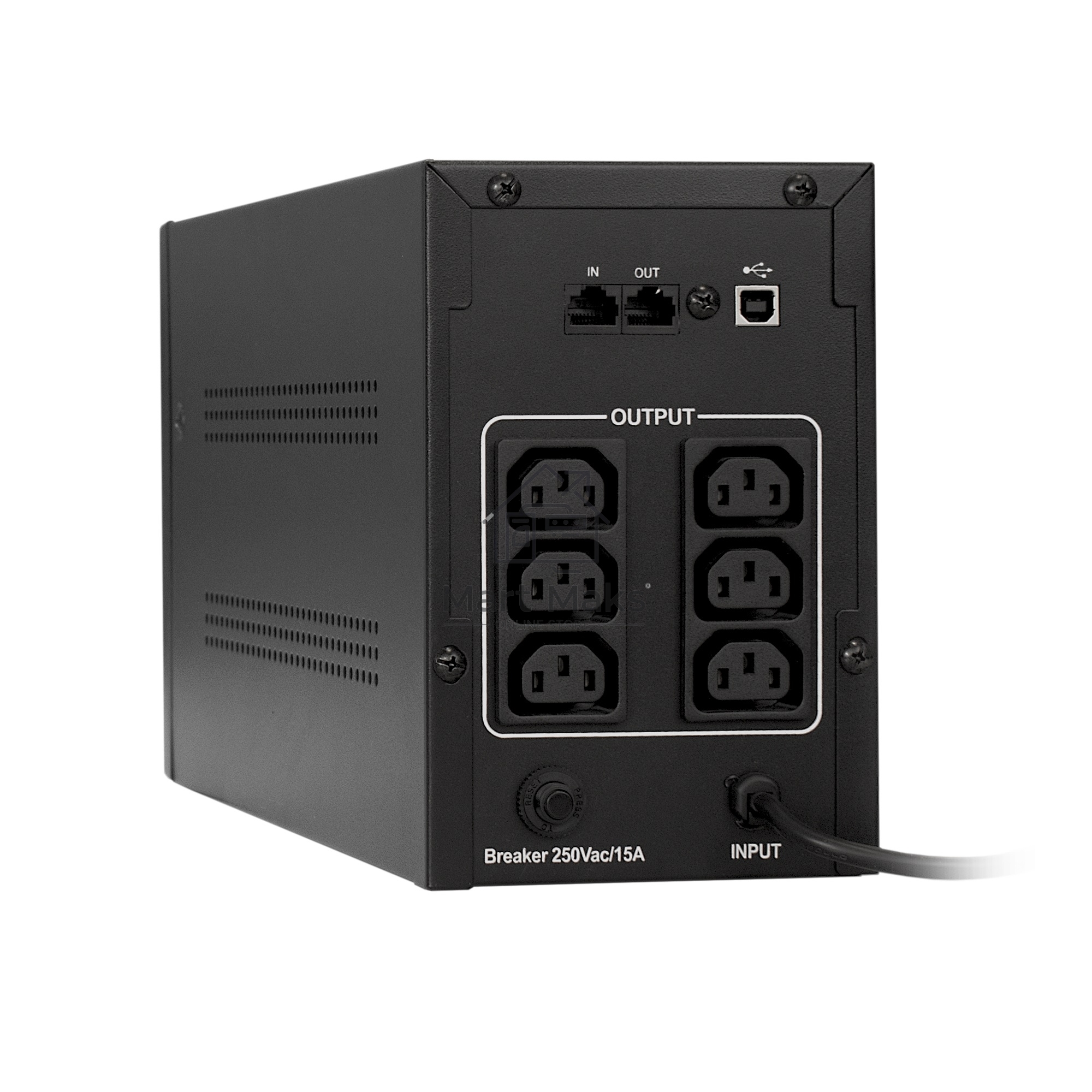 Источник бесперебойного питания ExeGate EP285509RUS SpecialPro Smart LLB-1600.LCD.AVR.C13.RJ.USB<1600VA/950W, LCD, AVR, 6*IEC-C13, RJ45/11, USB, Black>