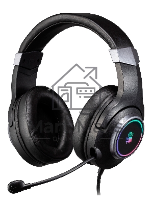 Наушники с микрофоном A4Tech Bloody G350 черный 2м мониторные USB оголовье (G350 USB/ BLACK)