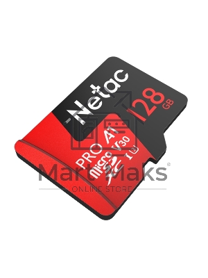 Флеш карта MicroSD card Netac P500 Extreme Pro 128Gb, retail version w/o SD adapter