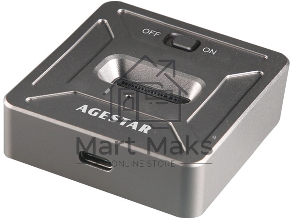 Док Станция SSD M.2 NVME AgeStar 31CBNV1C (GRAY) серый