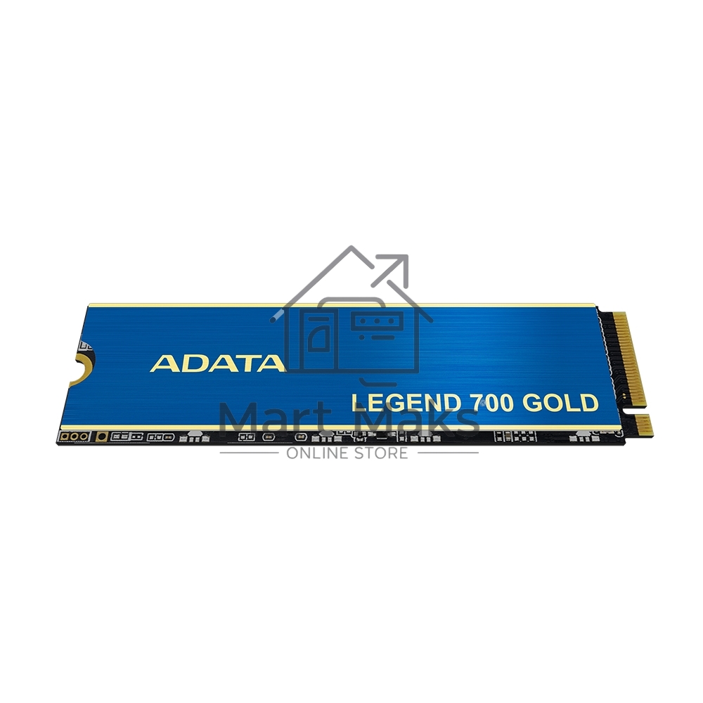Накопитель SSD ADATA LEGEND 700 GOLD, 2Tb, PCIe 3.0 x4, M.2 2280, NVMe, R/W 2000/1600, с радиатором