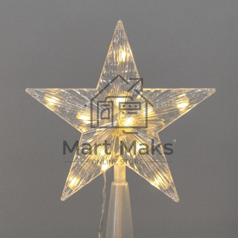 Гирлянда светодиодная из росы с макушкой на елку 9 нитей х 2м, 200LED, эффект водопада, теплый белый цвет, 230В NEON-NIGHT