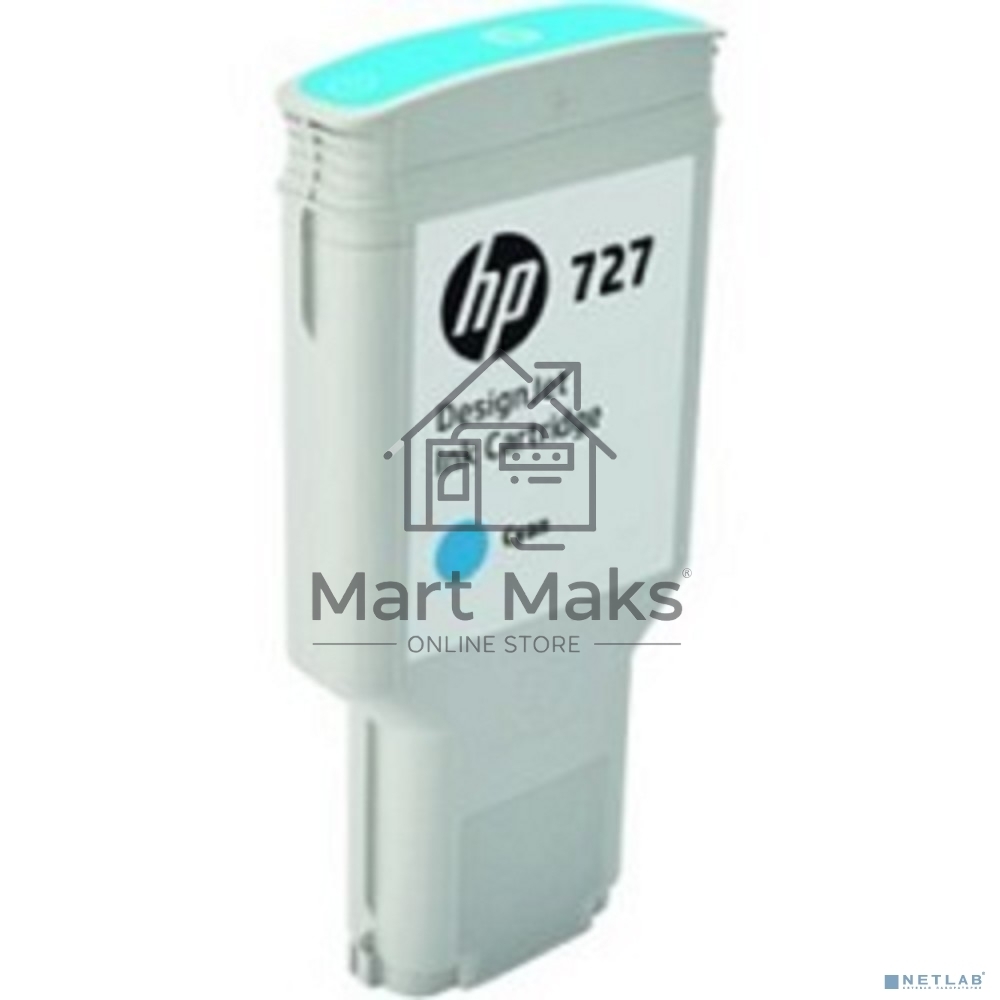 Картридж струйный HP 727 F9J76A голубой для HP DJ T1500/T1530/T2500/T2530/T920/T930 (300мл)
