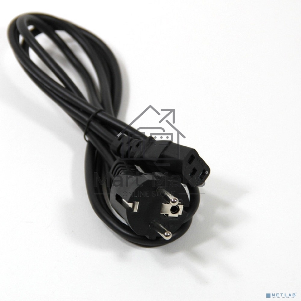 Кабель компьютер - розетка 1.8m 220V (Европейский стандарт) VCOM/TELECOM