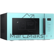 Микроволновая печь Samsung MS23T5018AN/BW голубой, 23 л, 800 Вт, переключатели - сенсор