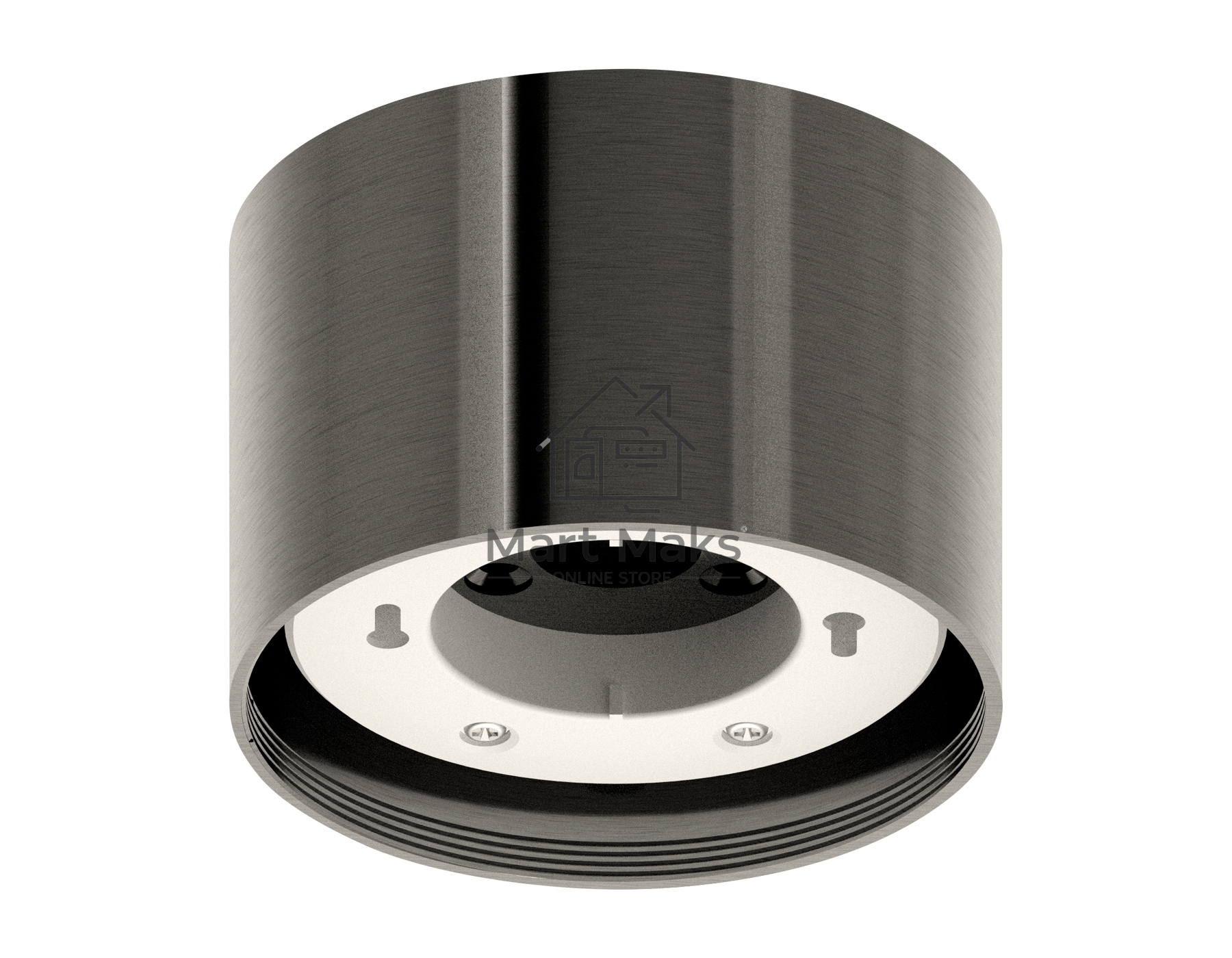 Корпус светильника C8115 DCH черый хром D85*H60mm GX53